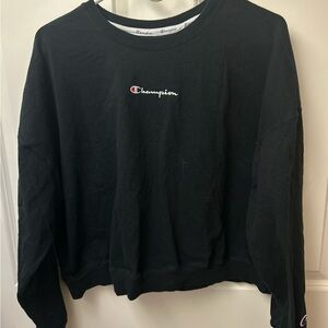 Champion Black Crewneck Sweatshirt